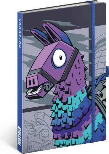 Notique jegyzetfüzet Fortnite – láma, vonalas 13 × 21 cm