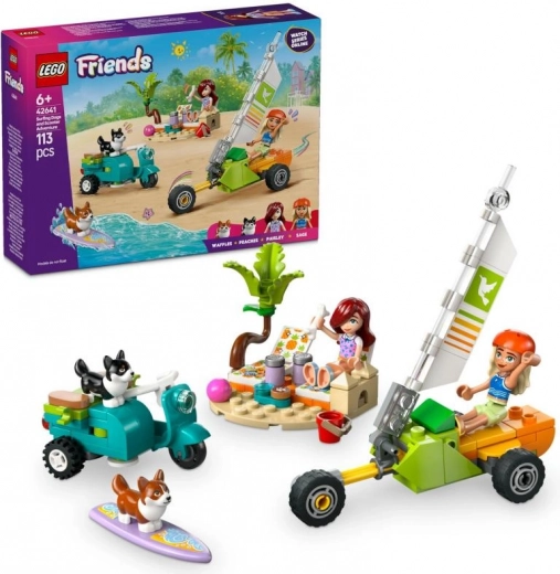 Lego Friends kaland szörföző kutyusokkal és robogóval