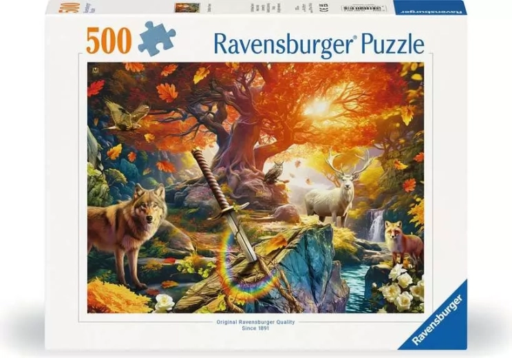 Ravensburger puzzle Excalibur kardja az erdőben 500 darabos