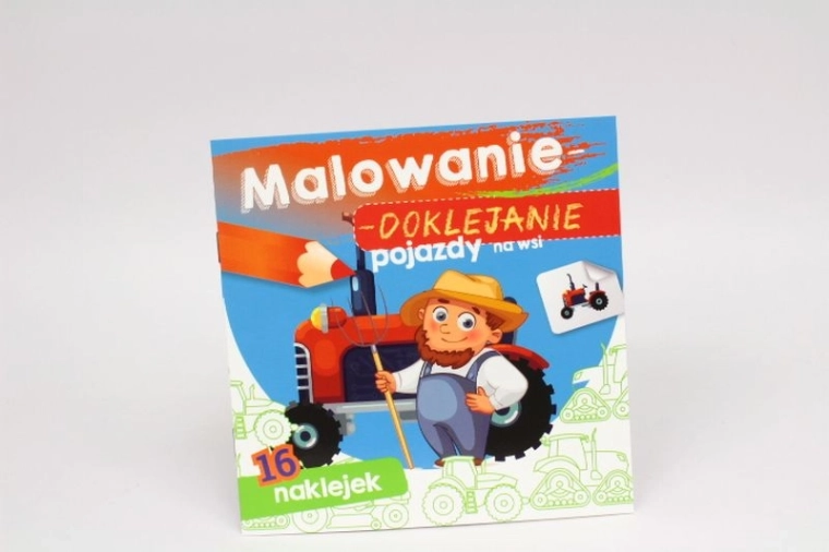 Színezés és ragasztás: járművek vidéken