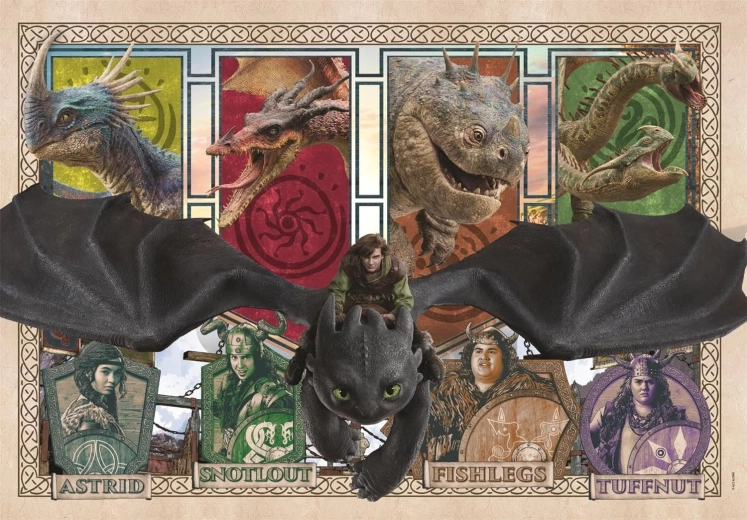 Clementoni puzzle Így neveld a sárkányodat SuperColor 300 darab