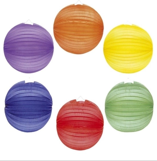 Kerek egyszínű lampion