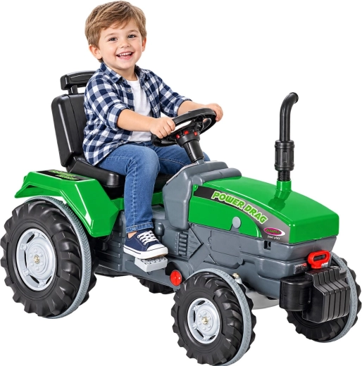 Jamara Power Drag zöld pedálos traktor