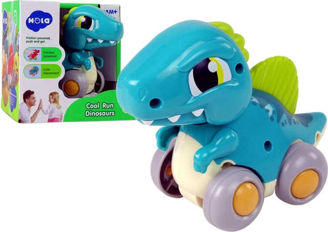 Kerekes dinoszaurusz – kék Spinosaurus figura