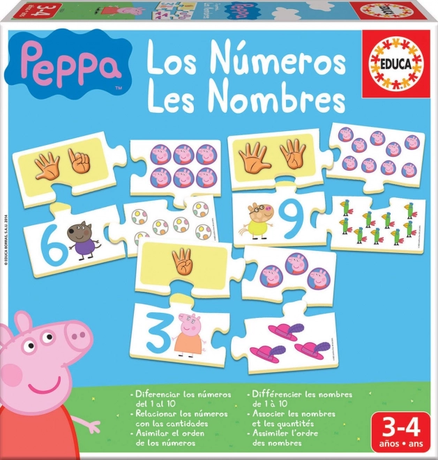 EDUCA puzzle Peppa malac: számolás gyerekeknek