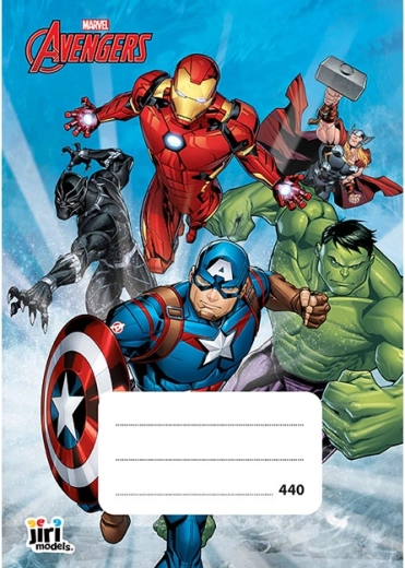 Avengers vonalas A4 iskolai füzet