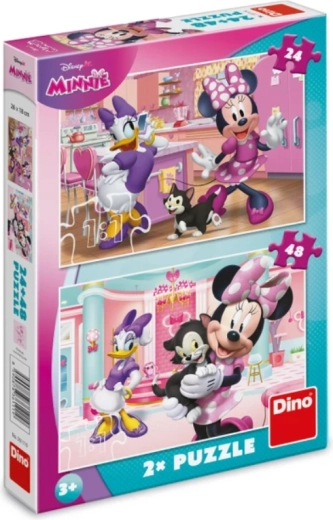 Minnie és Figaro puzzle 24 és 48 darabbal