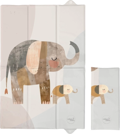Ceba Baby utazó pelenkázó alátét Basic Elephant Family 60 × 40 cm