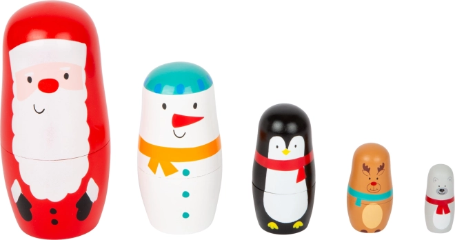 Small Foot karácsonyi fa matrijoskák