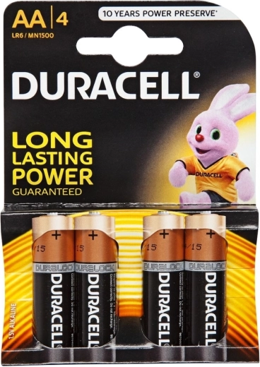 AA ceruzaelemek DURACELL Basic LR6, 1,5 V, 4 db