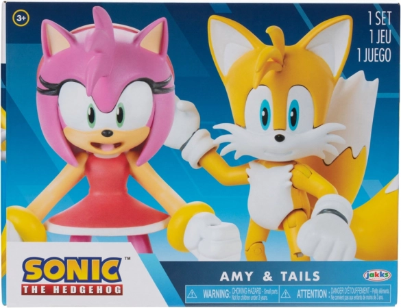 SONIC figurák – Amy és Tails 10 cm