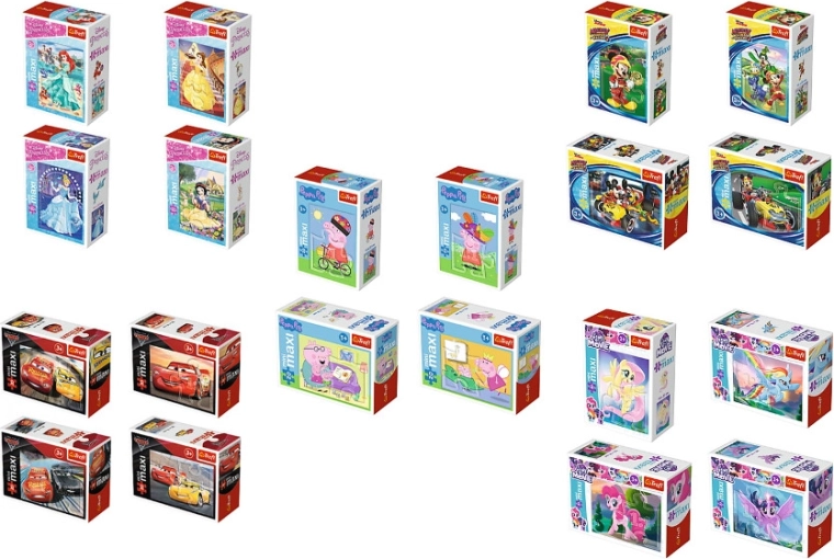 Puzzle Mini Maxi – színes kirakók a legkisebbeknek, 20 darab