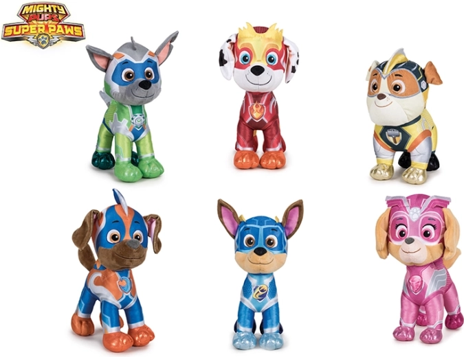 PAW PATROL Super Mighty Pups plüssfigura 19 cm