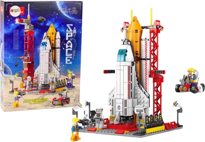 Űrállomás építőkockák Űrrakéta 521 elem