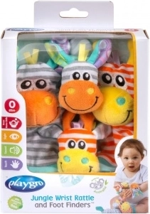 Playgro pasztellszínű csörgős zoknik és karkötők