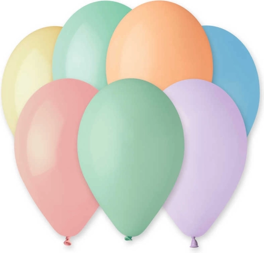 Gemar pasztell latex lufik 26 cm – 10 db-os készlet