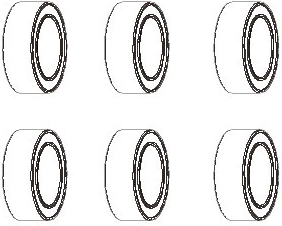 JAMARA golyóscsapágy 6 × 10 × 3 mm - 1 darab