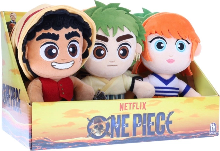 One Piece plüss figura – 9 db-os display