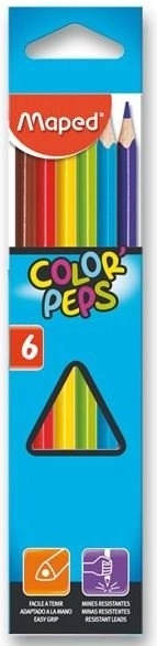 MAPED Color'Peps háromszögletű színes ceruza, 6 db