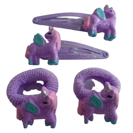 Gyermek hajgumik és csatok szettje