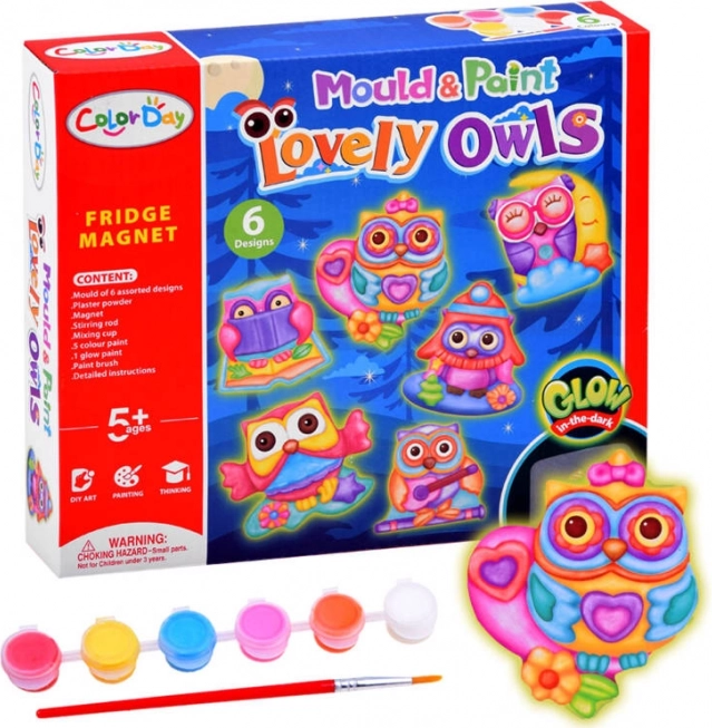 Kreatív készlet bagolymágnesek készítéséhez