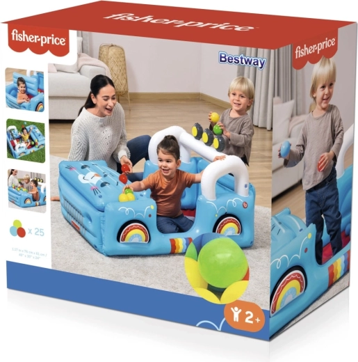 Felfújható játszóautó labdákkal FISHER-PRICE Safari