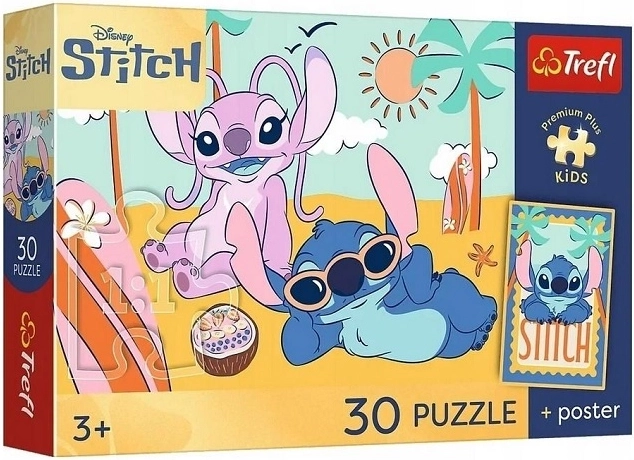 Puzzle Premium Plus Kids Stitch mosolya 30 darabos