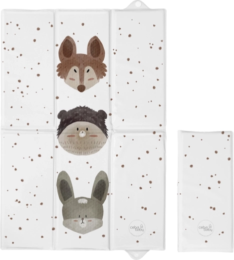 Ceba Baby basic cute animals utazó pelenkázó alátét 60 × 40 cm