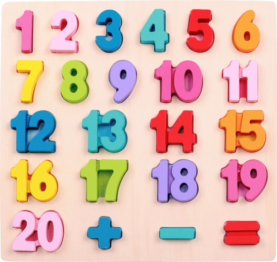 2Kids Toys fa berakós matematikai puzzle – nagy számolás