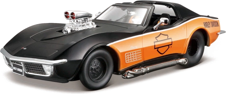 Harley-Davidson egyedi 1970 Chevrolet Corvette 1:24