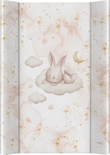 Ceba Baby pelenkázó alátét merev lappal 50 × 70 cm Ultra Light Sleepy Bunny
