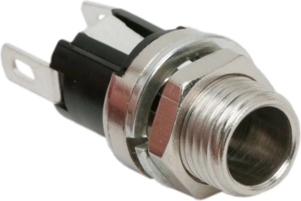 Panelbeépíthető DC-aljzat 5,5 × 2,5 mm