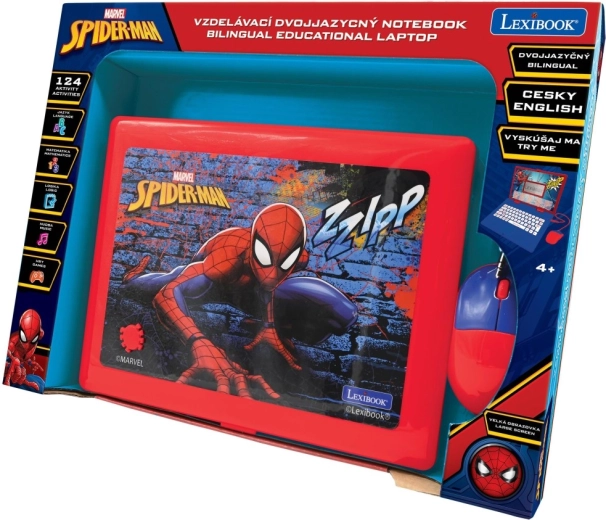Lexibook cseh–angol oktató laptop SPIDER-MAN gyerekeknek