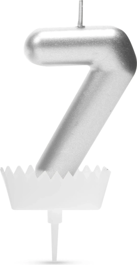7-es szám alakú tortagyertya