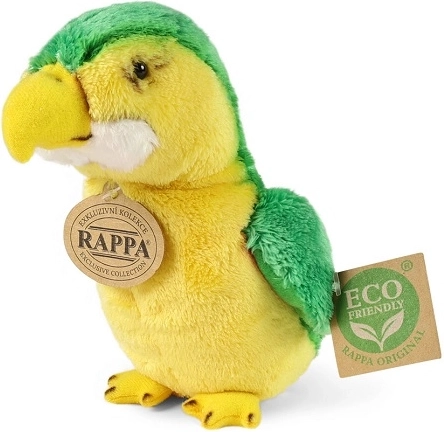 Rappa zöld plüsspapagáj, 15 cm, ECO-FRIENDLY