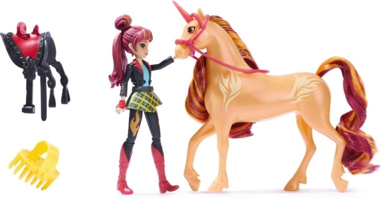 Unicorn Academy Valentina és Cinder – lányfigura és egyszarvú kiegészítőkkel
