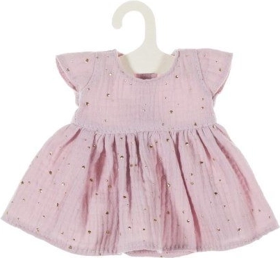 OLIMI, MUSZLIN RUHA 32 CM, Fakó rózsaszín