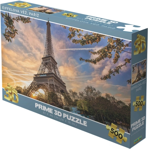 Prime 3D puzzle Eiffel-torony Párizsban holografikus 500 darab 61 × 46 cm