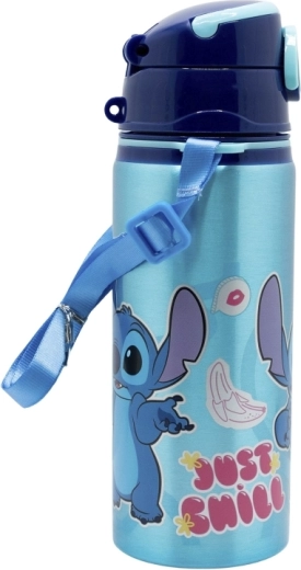 Disney Stitch gyermek alumínium pop-up ivópalack szívószállal 730 ml - 1 db