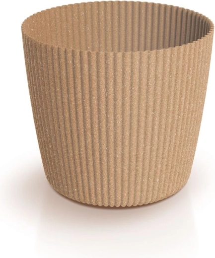 Milly Round Eco Wood virágtartó, 29,2 cm, Naturo Eco