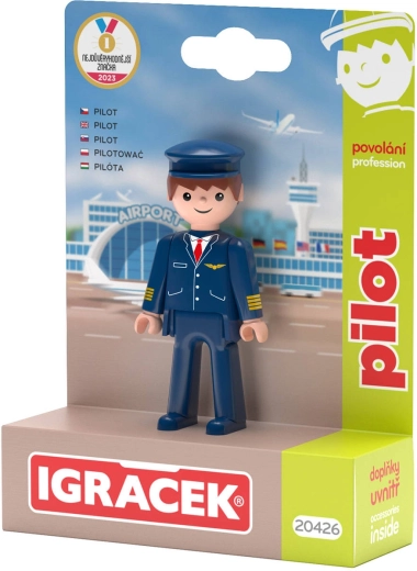 Efko Igráček pilóta – figura kiegészítőkkel