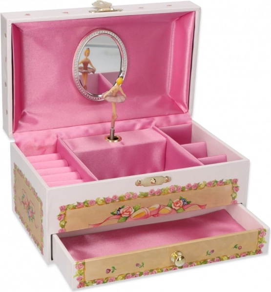 Zenélő ékszerdoboz Virágének Hattyúk tava dallammal