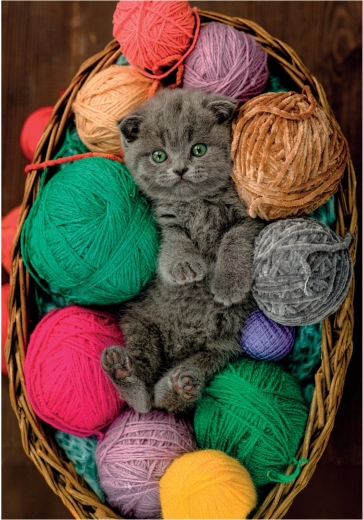 Puzzle bolyhos kiscica 500 darabos CLEMENTONI