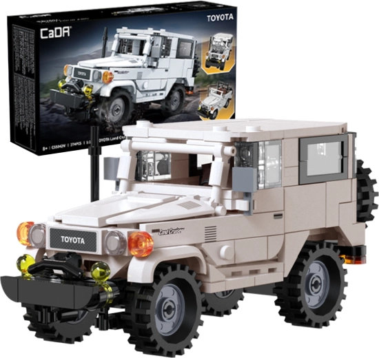 CaDA Toyota Land Cruiser FJ40 építőkészlet 1:24 méretarányban, 374 darab