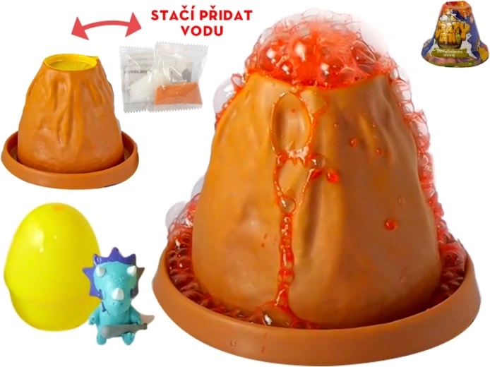 Interaktív vulkán dinoszaurussal Crazy Dino