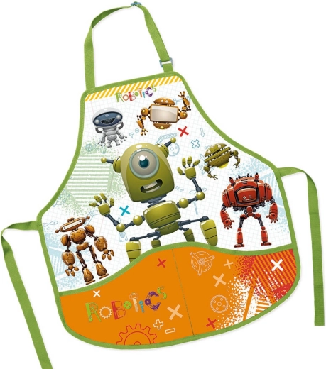 Gyermek munkakötény Robotok 50 × 55 cm – 1 db