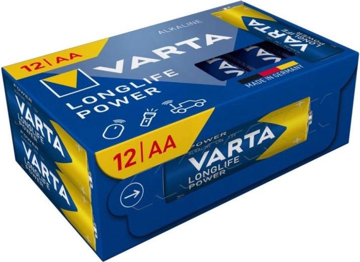 Alkáli elemek AA VARTA Longlife Power, 12 db