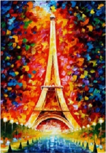 Gyémántfestés Eiffel-torony 30 × 40 cm NORIMPEX