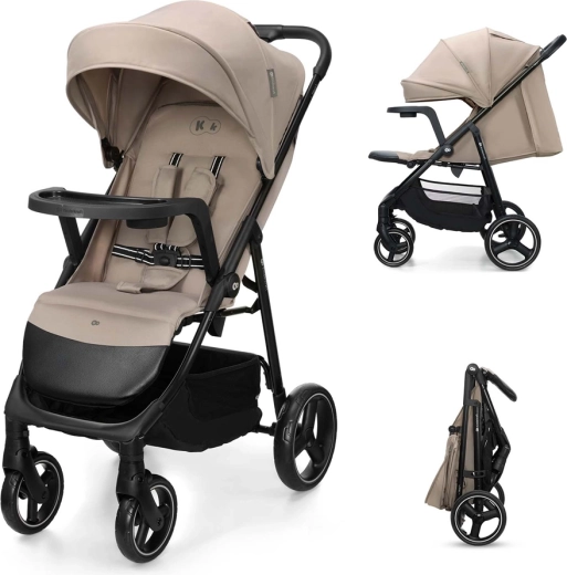 Kinderkraft Trig 3 sport babakocsi tálcával, stone beige