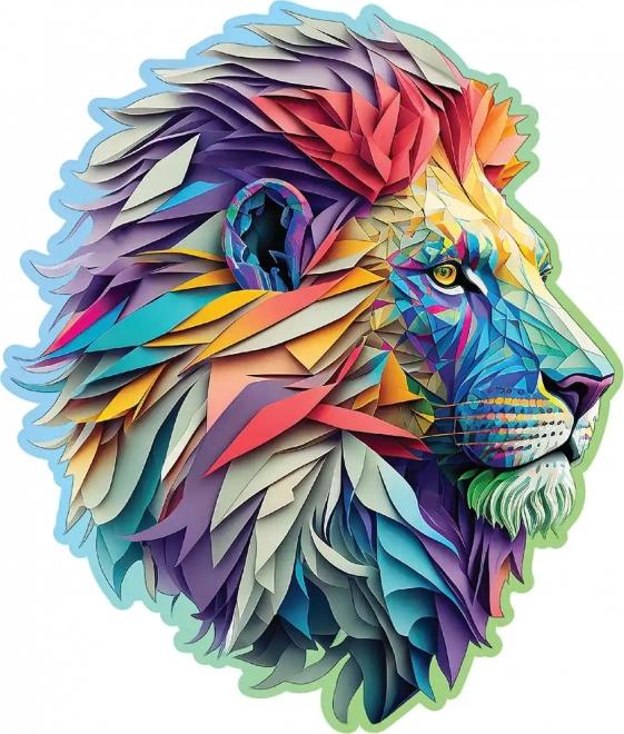 WOODEN CITY Modern oroszlán fa puzzle, 250 darab